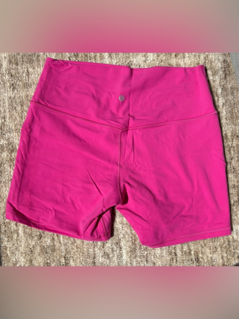 lululemon athletica Bright Pink High-Rise Bike Shorts